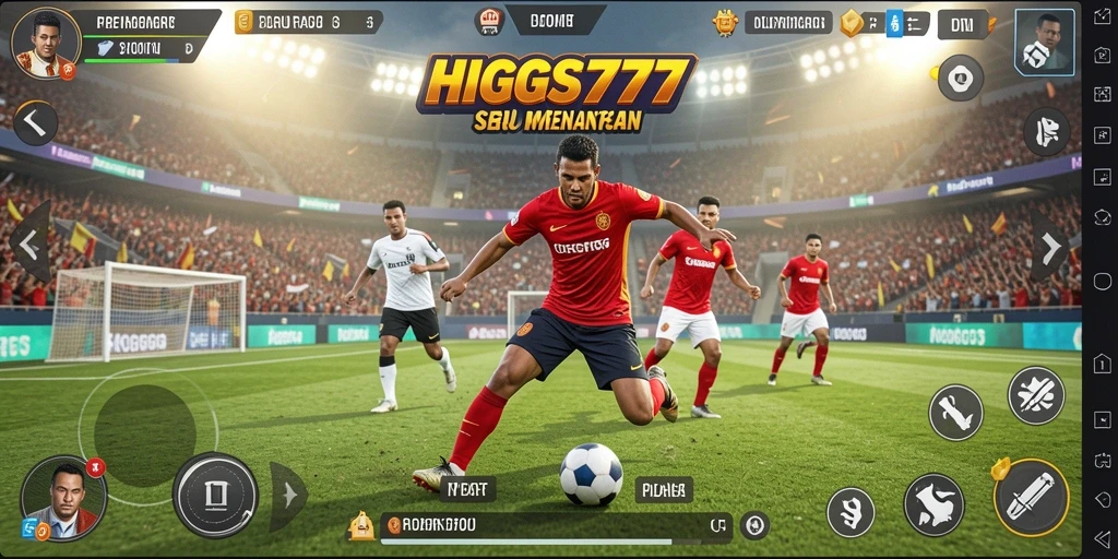 Screenshot HIGGS777 menunjukkan aksi seru dalam pertandingan olahraga.