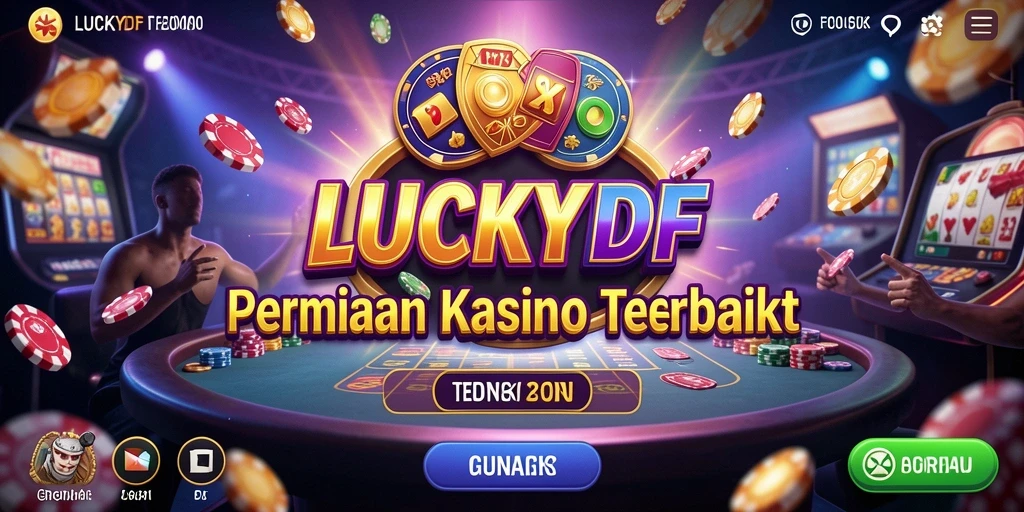 Screenshot gameplay kasino LUCKYDF yang menarik dan menghibur.
