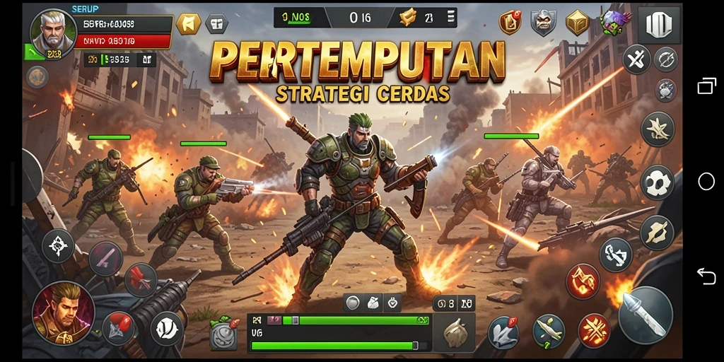 Tampilan gameplay SERURP yang mendebarkan dan strategis.