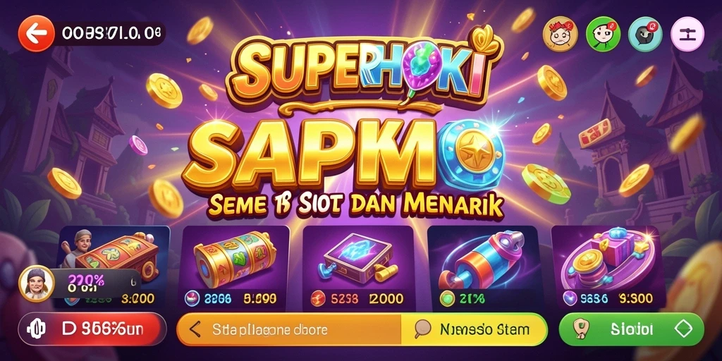 Gameplay menarik dari SUPERHOKI yang penuh warna dan seru.