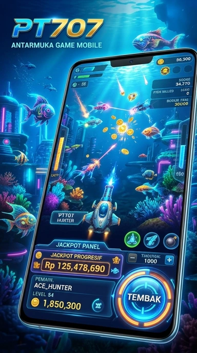 Tampilan utama aplikasi pt707 yang sederhana dan mudah digunakan.